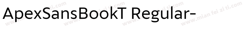 ApexSansBookT Regular字体转换